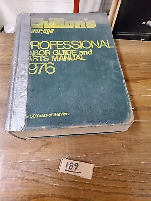 Chilton's Motor Age Professional Labor Guide And Parts Manual 1969 - 1976 • $4.95