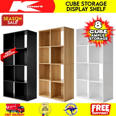 8 Cube Display Cabinet Storage Bookshelf Unit Shelf • $56.06