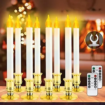$29.13 • Buy Christmas Window Candles Lights - 8 Pack Battery Operated Flameless Taper Candle