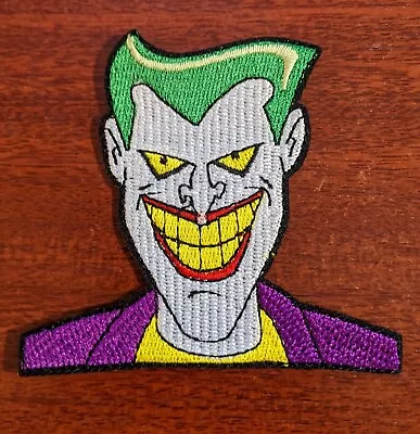 Joker Patch Batman Animated Series 1990s Embroidered Iron On Patch 3x3  • $5