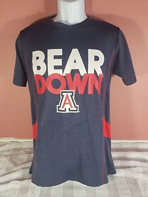 University Of Arizona Wildcats Shirt Navy Blue Bear Down U Of A Fit Dri Mens M • $12.76