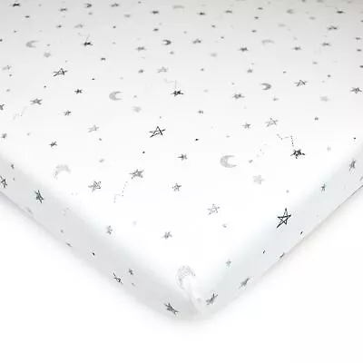 Fitted Mini Crib Sheet 24  X 38  Soft Breathable Neutral 100% Cotton Jersey ... • $14.71