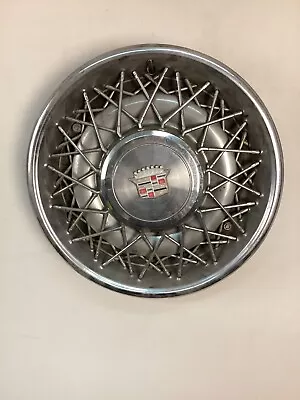 1975-1985 Vintage Cadillac Wire Spoke Logo Hubcap Classic Wheel Cover • $53.99