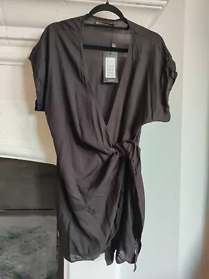 Vix Paula Hermanny Swim Black Emily Wrap Cover Up Sz S Small NEW WITH TAGS • $79.99