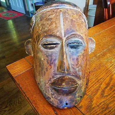 Vintage African Mende Man's Wooden Helmet Mask Sowei Sande Society Liberia • $179.99