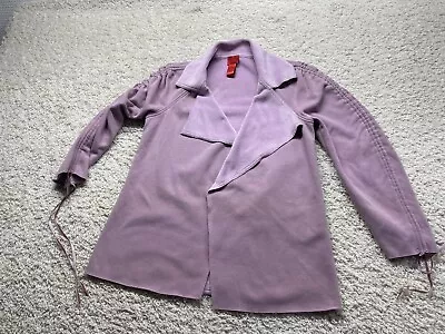 V Cristina Women’s Medium Open Front Cardigan Drawstring Sleeves EUC • $35