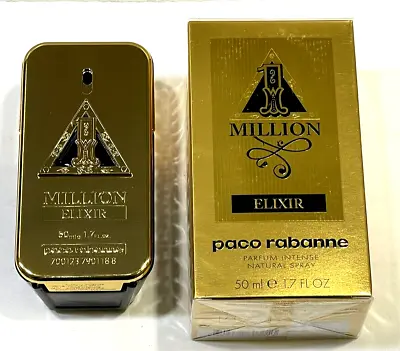 1 Million Elixir By Paco Rabanne 1.7 Oz (50ml) Parfum Intense Spray For Men NIB • $79.95