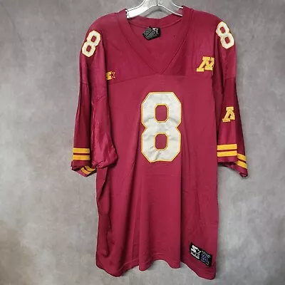 Vintage 90s Starter NCAA Minnesota Golden Gophers 8 Football Jersey Mens XL Sewn • $24.99