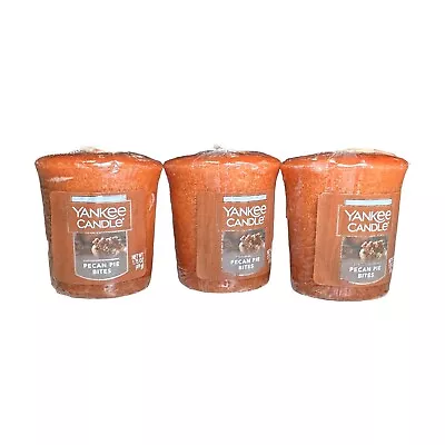 Yankee Candle Set Of 3 Samplers Votive Candles - Pecan Pie Bites • £9.23