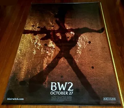 VINTAGE LARGE 48x72 VINYL BLAIR WITCH 2 MOVIE POSTER STICKMAN HORROR FILM BANNER • $20