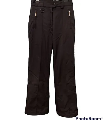 Marker Women's Black Ski Snow Pants With Aqua Guard Stretch Size 6 • $49