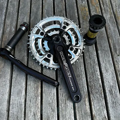 Race Face Deus XC Crank Set W/Bottom Bracket 3x9 Speed 175mm 44/32/22 Cranks MTB • $110