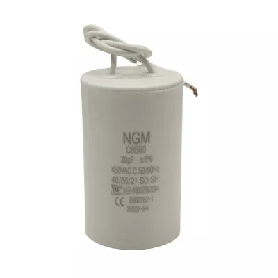 CBB60 Capacitor 450VAC 30UF MFD For Motor Run 2 Wires Metallized Polypropylene • $10.99