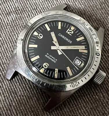 Vintage PRONTO Chronos Submersible 666 Feet  Skin Diver  Automatic 36 Mm • $349.99