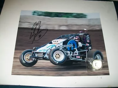 Signed 8x10 Photo 2005 JJ YELEY #20 USAC MOPAR Sprint Car NASCAR Kasey Kahne WoO • $14.99