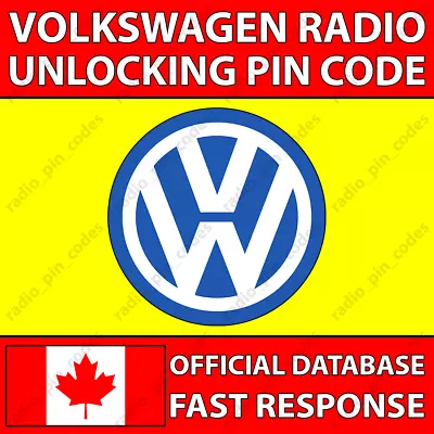 ✅vw Radio Code Rns 315 510 Rcd 300 500 510 Mfd Navigation Golf Passat Touareg✅ • $5.82