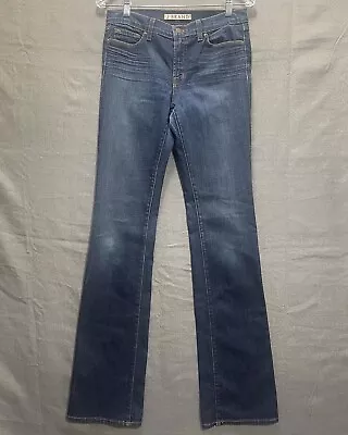 J Brand Women's Jeans Straight Leg Dark Wash Denim Blue Size 28 X 34 • $4