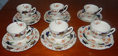 Part Tea Set  Crown Mark  5 Trio's & 1 Duo. Made In England . • £29