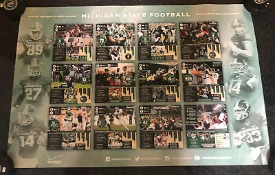 2015 Michigan State University Football Poster Msu Spartans Cotton Bowl Champs • $9.99