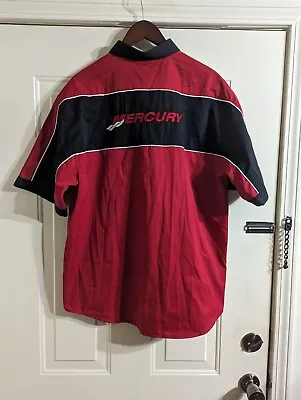 Mercury Marine Fishing/Boating Embroidered Logo Men's Large SS Button Down! NICE • $24