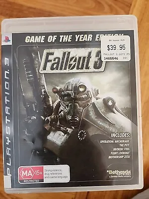 Fallout Game Of The Year GOTY Edition PS3 PlayStation 3 • $21.85