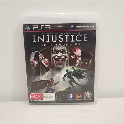 Injustice Gods Among Us - Ps3 Playstation 3 - Vgc - Free Post • $7.45