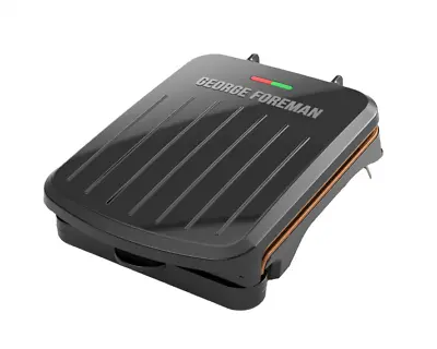 $19.99 • Buy Electric Indoor Grill And Panini Press, Black With Copper Plates, Serves 2