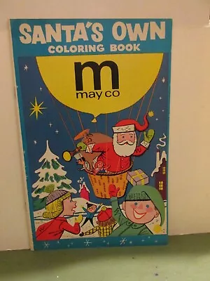 May Company Department Store Santa's Own Coloring Book - Never Used 1976 • $4.99