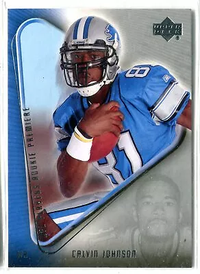 2007 UD Rookie Premiere Calvin Johnson RC ROOKIE CARD #15 HOF DETROIT LIONS • $2.99