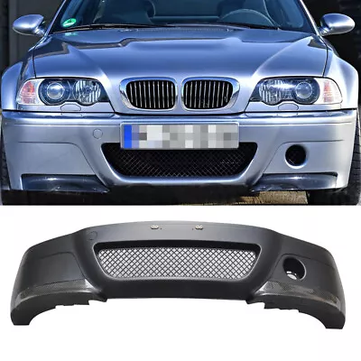 For BMW E46 98-04 CSL Style PP Front Bumper Body Kit Lower Splitters Aprons Lip • $504