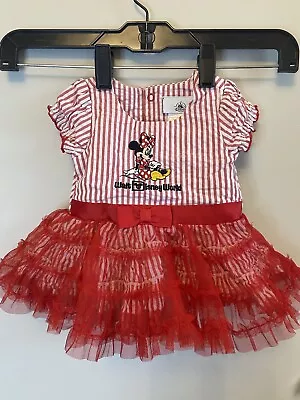 Disney Parks Minnie Mouse Baby Girl Size 3M Red Tutu Disney Parks Gift • $12