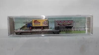 MICRO TRAINS# 12 GREAT AMERICAN N SCALE CIRCUS FLATCAR & Truck  NEW BOXED • $30