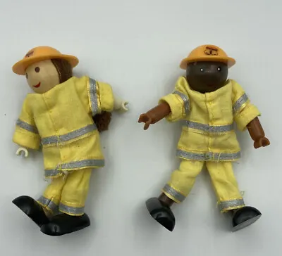 $12 • Buy Two Ryans Room Lil Fire Stoppers Helping Heroes Doll Wood Girl Boy 4  Fireman