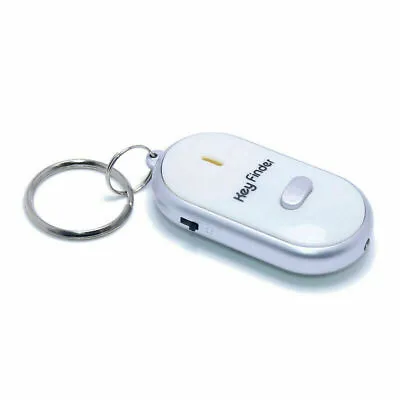 £3.98 • Buy Whistle Key Finder Anti Lost Remote Chain Locator LED Flashing Keyring (White)