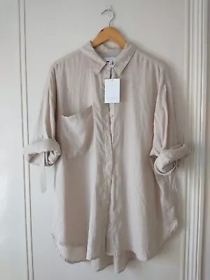 Decjuba D-Luxe Oatmeal Linen Shirt Size XL • $70