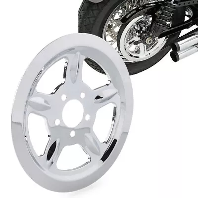 $37.98 • Buy Chrome Outer Rear Pulley Insert Cover For Harley Sportster 1200 Custom XL1200C