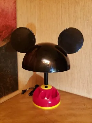 Vintage Disney Mickey Mouse  Gooseneck Desk Lamp With Carousel Organizer. • $36