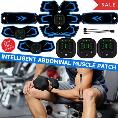 EMS Abdominal ABS Muscle Stimulater Training Gear Fitness Workout Belt 6 Modes • $14.79