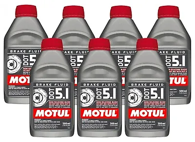 Motul DOT 5.1 - 3.5 Liters AM - Long Life Fully Synthetic Brake Fluid (7 X 0.5L) • $60.95