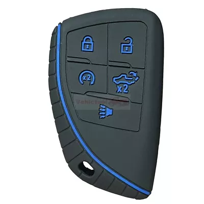 Fit Chevrolet Silverado GMC Buick 5 Button Remote Silicone Key Fob Cover Case • $4.98