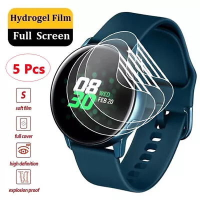 Screen Protector For Samsung Galaxy Watch Classic Active 2 3 4 TPU Clear FILM • $3.28