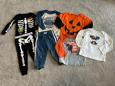 Baby Boy 18M Halloween Pumpkin Orange Football Assorted Clothes Lot • $19