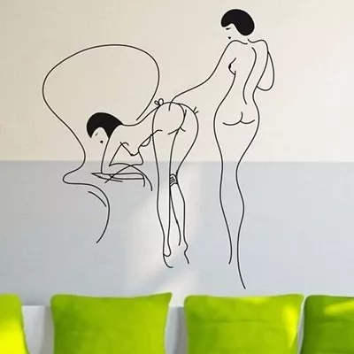 Japanese Girls Abstract Naked Wall Tattoo Wallpaper Wall Jewelry 50x60cm • £21.55