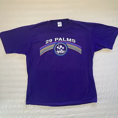 Vintage Velva Sheen Tshirt Men’s XL Purple 29 Palms Single Stitch Made In USA • $22.95