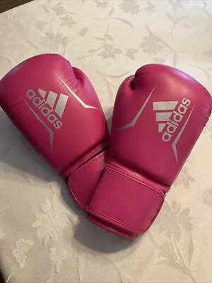 Adidas Speed 50 Pink Boxing Gloves Training Fitness Bag Work Ladies 6oz 8oz 10oz • $33