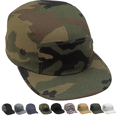 Street Cap 5 Panel Urban Engineer Hat Adjustable Army Military Tactical Camo • $11.99