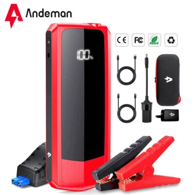 $76.59 • Buy Andeman® 20000mAh Jump Starter 12V Car Battery 2000A Booster Charger Power Bank