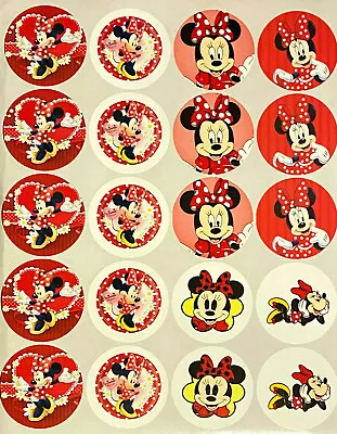 40-2  Red Minnie Mouse Adhesive Stickers!   Scrapbooking! • $6.50