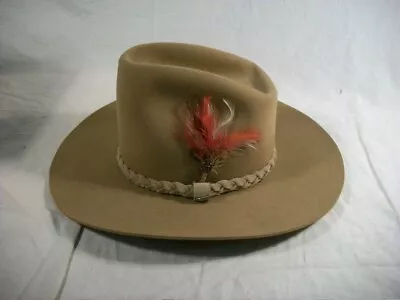 Vintage Stetson 4X Beaver XXXX Cowboy Hat Men's Size 7 1/4 • $71