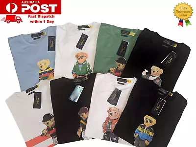 Ralph Lauren Custom Slim Fit Polo Bear T-shirt Genuine • $37.80